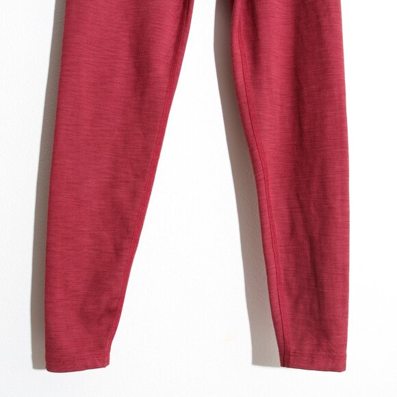 Beyond Yoga Heather Rib High Waisted Midi Leggings Rosewood Red Size Small - Picture 4 of 16